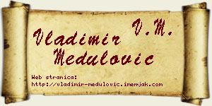 Vladimir Medulović vizit kartica